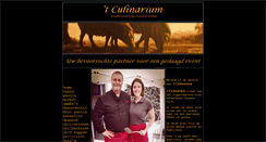 Desktop Screenshot of culinarium.be